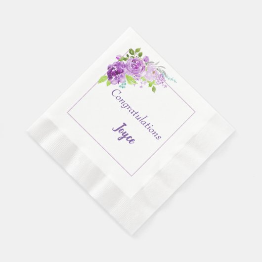 Bloemenservetten voor verjaardagsfeestje servet (Hoek)