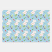 Bloemenset van 3 inpakpapier vel (Voorkant 2)