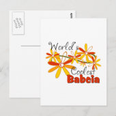 Bloemenshop Koelste Babcia Briefkaart (Voorkant / Achterkant)