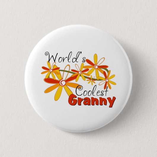 Bloemenshop Koelste Oma Ronde Button 5,7 Cm (Voorkant)