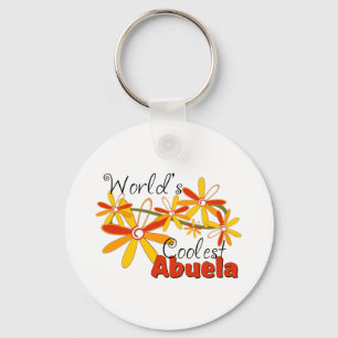 Bloemenshop Werelds Coolste Abuela Sleutelhanger