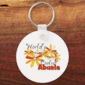 Bloemenshop Werelds Coolste Abuela Sleutelhanger (Voorkant)
