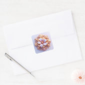 Bloemensier Gouden Luxe Sierad Geschenk Vierkante Sticker (Envelop)