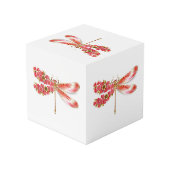 Bloemensier met juwelen sakura kubus (Achter hoekig)