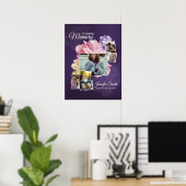 Bloemensier Rouw Welkom Bord Sjabloon Poster (Thuiskantoor)