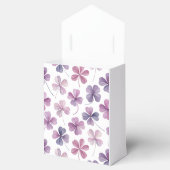 “Bloemensier – Roze en Paarse Klaverontwerp” Bedankdoosjes (Geopend)