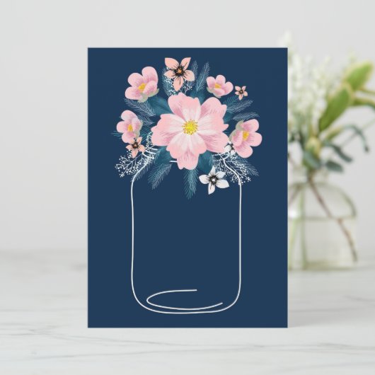 Bloemensierpot sjabloon kaart (Staand voorkant)