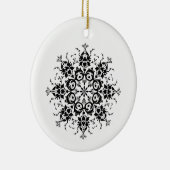 Bloemensilhouet Keramisch Ornament (Rechts)