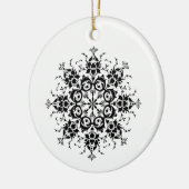 Bloemensilhouet Keramisch Ornament (Links)
