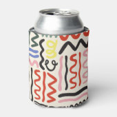 Bloemensjaal: vierkant Paisley Ornament Blikjeskoeler (Blikje Voorkant)