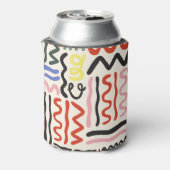 Bloemensjaal: vierkant Paisley Ornament Blikjeskoeler (Blikje Achterkant)