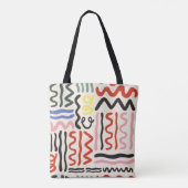 Bloemensjaal: vierkant Paisley Ornament Tote Bag (Achterkant)