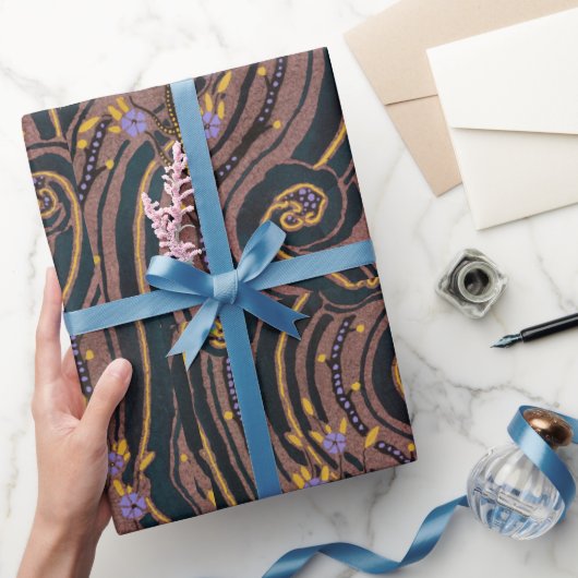 Bloemensjabloon patroon oriëntaals Samarkande Cadeaupapier (Geschenken)
