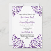 Bloemensjabloon voor trouwwaaierprogramma kaart (Voorkant)