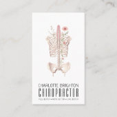 Bloemenskelet Chiropractor Afspraak & Visitekaartje (Voorkant)