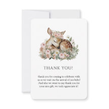 Bloemenslaap Babyhert Watercolor Baby Shower