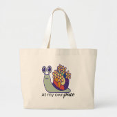 Bloemenslak Tote Tas | Canvas Boodschappentas (Voorkant)