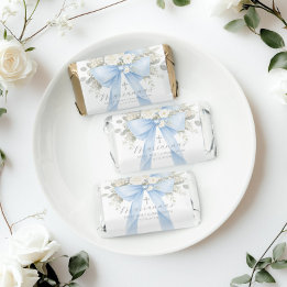 Bloemensling Baby Jongen Doop in Blauw