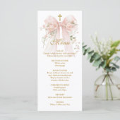 Bloemenslinger Eerste Heilige Communie - Coquette Menu (Staand voorkant)