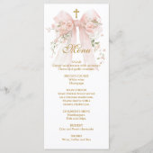 Bloemenslinger Eerste Heilige Communie - Coquette Menu (Voorkant)