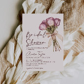 Bloemenslinger Elegante Boho Bruiloft Feest Kaart