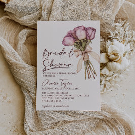 Bloemenslinger Elegante Boho Bruiloft Feest Kaart