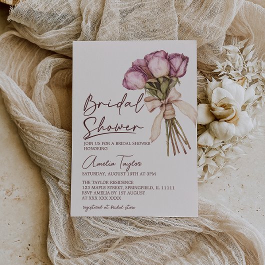 Bloemenslinger Elegante Boho Bruiloft Feest Kaart