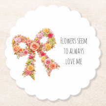 Bloemenslinger Liefde – Elegante Bloemencoaster