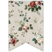 Bloemenslinger met hangers | Bruidsdouche Vlaggetjes (Derde vlag)
