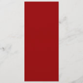 Bloemenslinger rood Chinees trouwen dubbel geluk Menu (Achterkant)