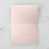 BloemenSlinger van de Perzik van de waterverf Bedankkaart (Binnen)