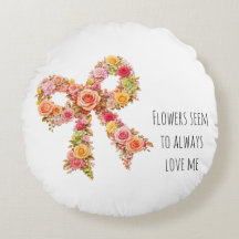 Bloemenslinger Worpkussen | Botanische Huisdecorat