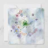 Bloemenslingers en grillige verjaardagsuitnodiging (Achterkant)