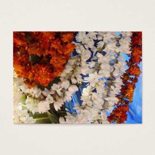 Bloemenslingers India Visitekaartje (Voorkant)