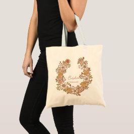 Bloemenslingershoef Boho Equestrian Bruidsmeisje Tote Bag