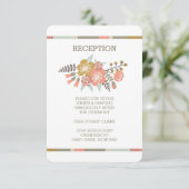 BLOEMENSLUITERS | RUSTIEKE TROUWONTVANGST UITNODIG KAART (Staand voorkant)