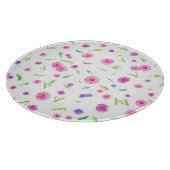 Bloemensnijplank – cadeau voor haar keuken snijplank (Hoek)