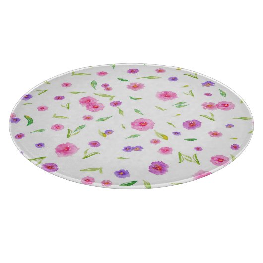 Bloemensnijplank – cadeau voor haar keuken snijplank (Hoek)