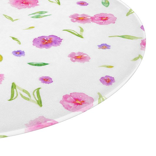 Bloemensnijplank – cadeau voor haar keuken snijplank (Hoek)