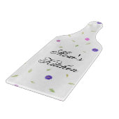 Bloemensnijplank – gepersonaliseerd cadeau voor ma snijplank (Hoek)