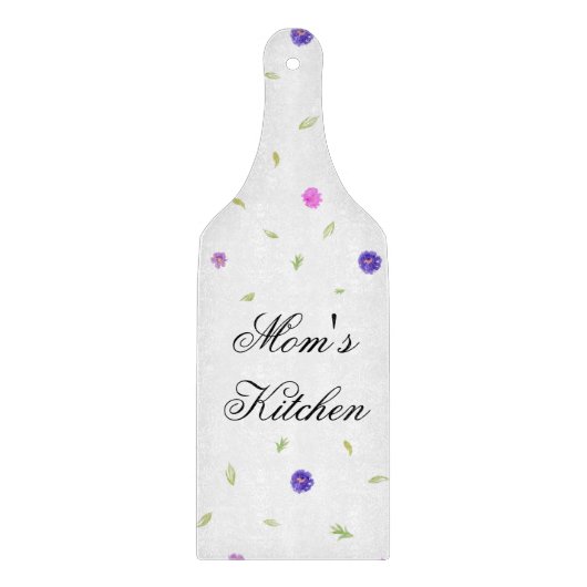 Bloemensnijplank – gepersonaliseerd cadeau voor ma snijplank (Voorkant)