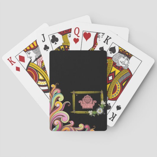 Bloemenspel Kaartspel Pokerkaarten (Achterkant)