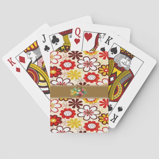 Bloemenspel Kaartspel Pokerkaarten (Achterkant)