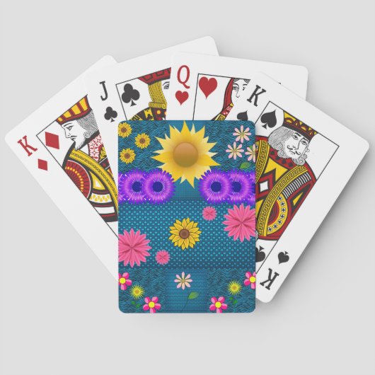Bloemenspel Kaartspel Pokerkaarten (Achterkant)