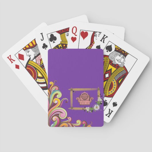 Bloemenspel Kaartspel Pokerkaarten (Achterkant)