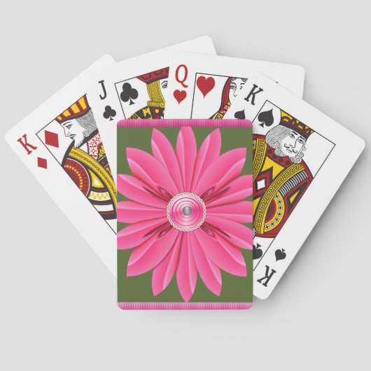 Bloemenspel Kaartspel Pokerkaarten (Achterkant)