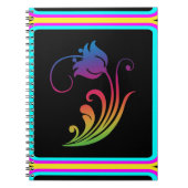 Bloemenspiraalnotitieboek Notitieboek (Voorkant)