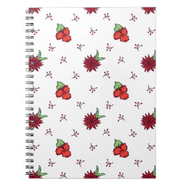 Bloemenspiraalnotitieboeken voor creatief schrijve notitieboek