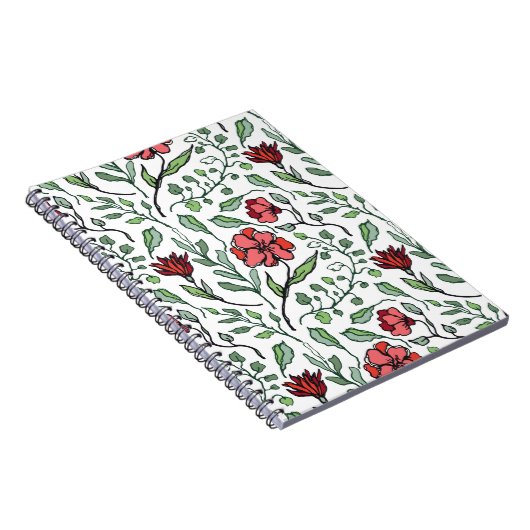 Bloemenspiraalnotitieboeken voor geïnspireerd schr notitieboek (Rechterzijde)