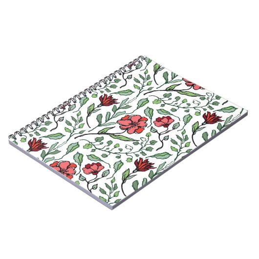 Bloemenspiraalnotitieboeken voor geïnspireerd schr notitieboek (Linkerzijde)